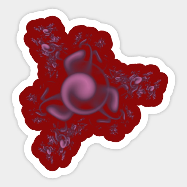 Red Julia Sticker by garrettsgardens